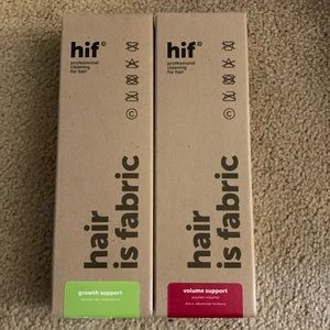 Hair is fabric Deciem Growth support and volume support conditioners